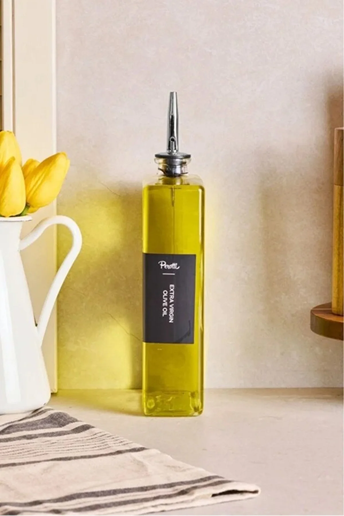 Molivet Silver Kapak 750 ml Cam Yağdanlık-Sirkelik