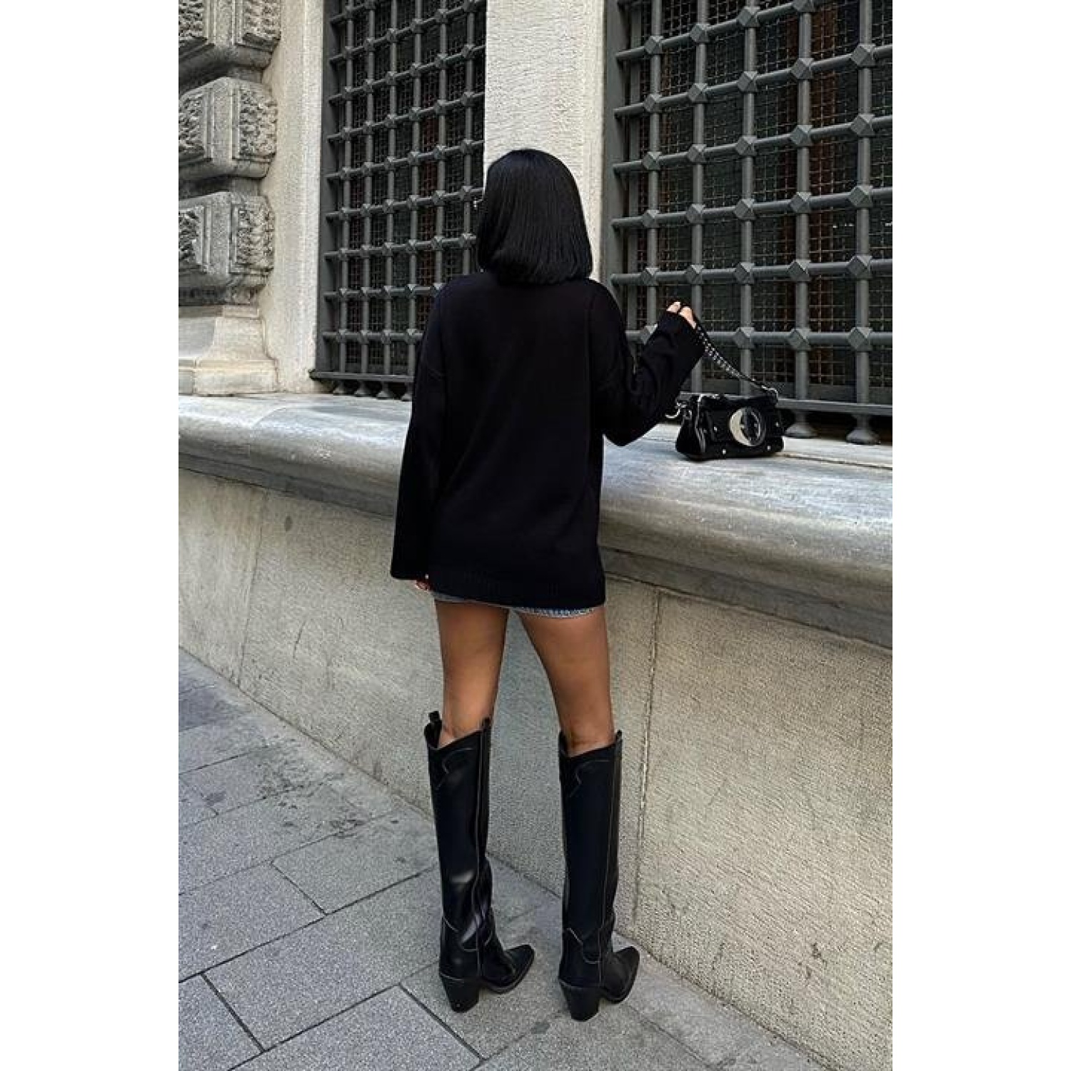 Molly Kalp Desenli Triko Örme Kazak Molly Kalp Desenli Triko Örme Kazak