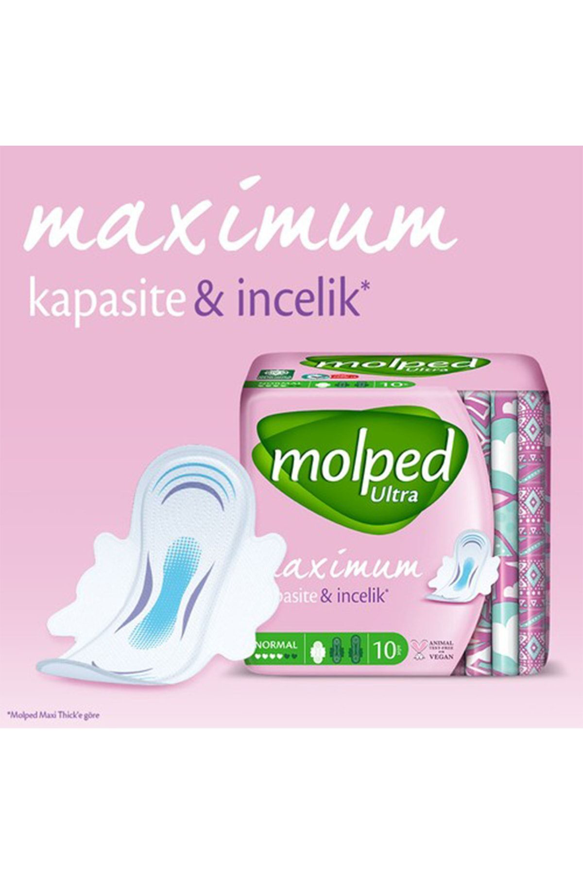 Molped Ultra Hijyenik Ped Anatomik Uzun  40 Adet