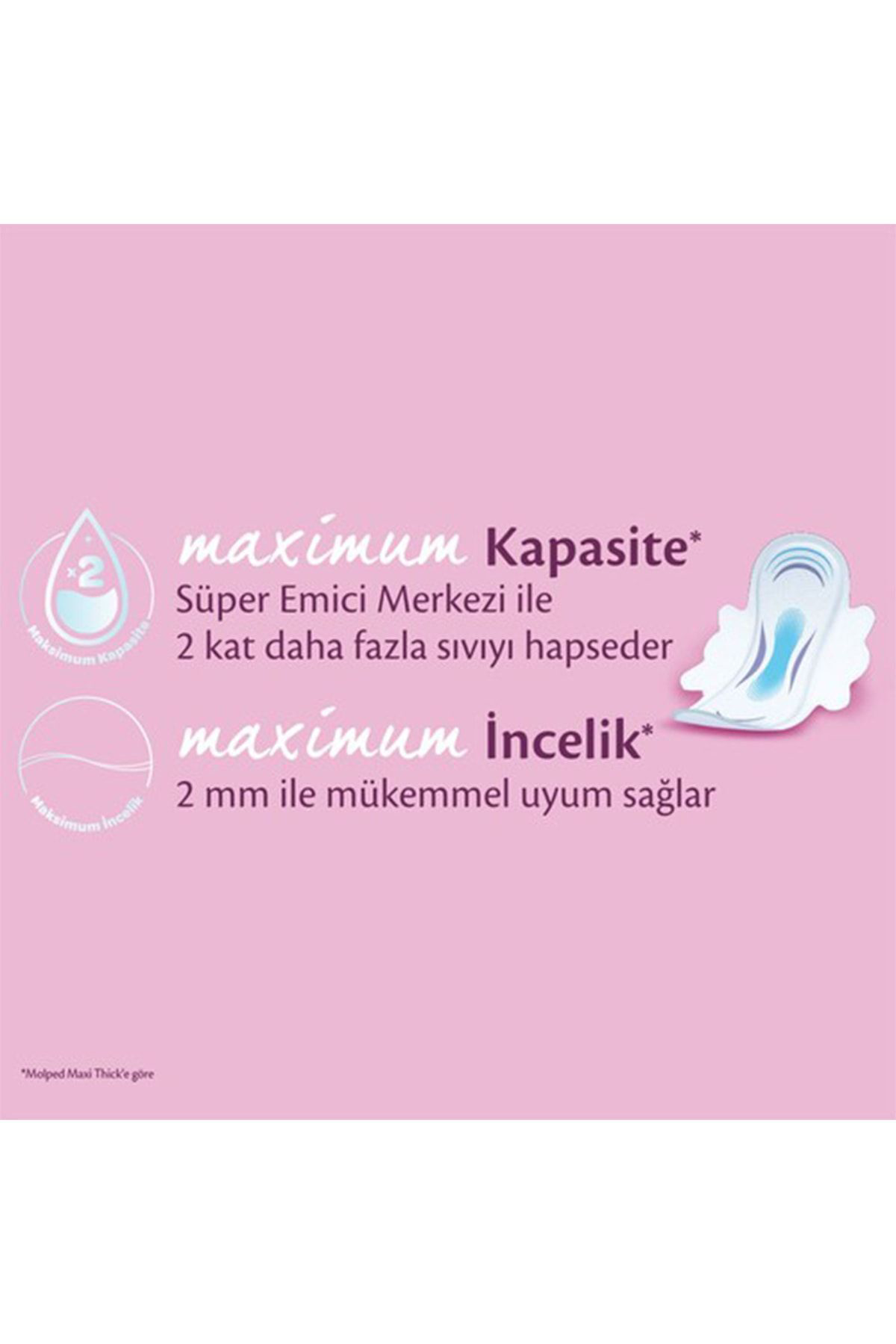 Molped Ultra Hijyenik Ped Anatomik Uzun  40 Adet