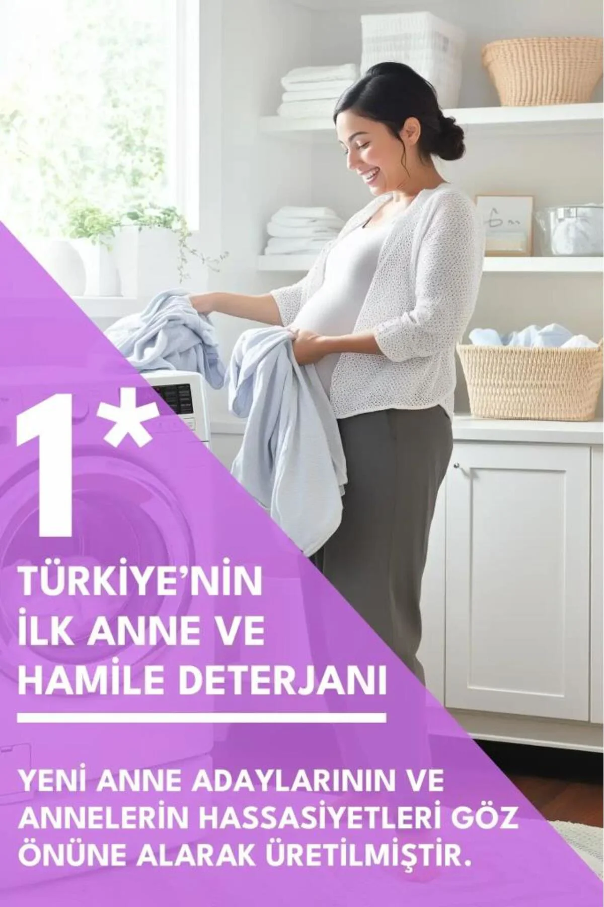 MOM Organik Sıvı Çamaşır Deterjanı 1 Lt 50 Yıkama