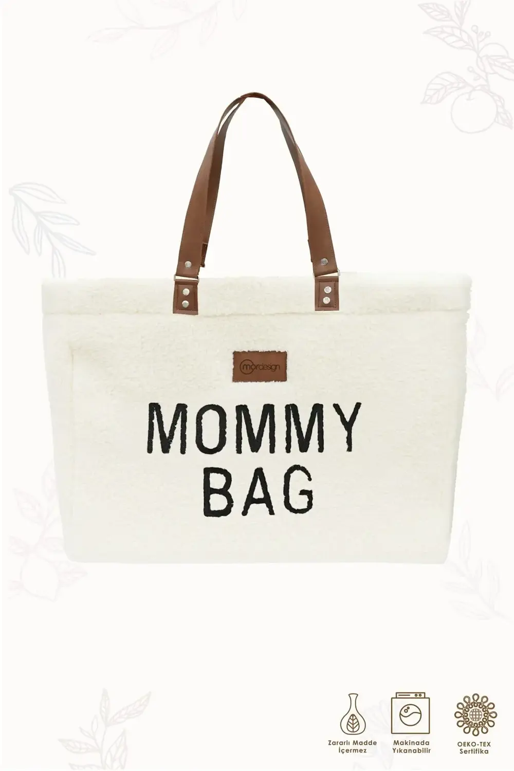 Mommy Bag, Anne Bebek Bakım Çantası, Cüzdan Hediyeli, XL Büyük Bo