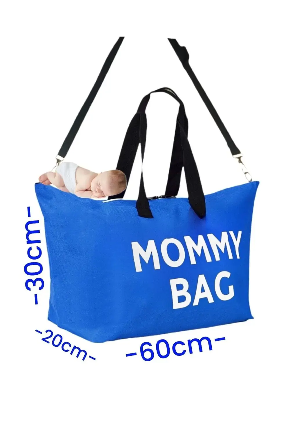 Mommy Bag Baskılı Omuz Askılı Bebek Bakım Çantası