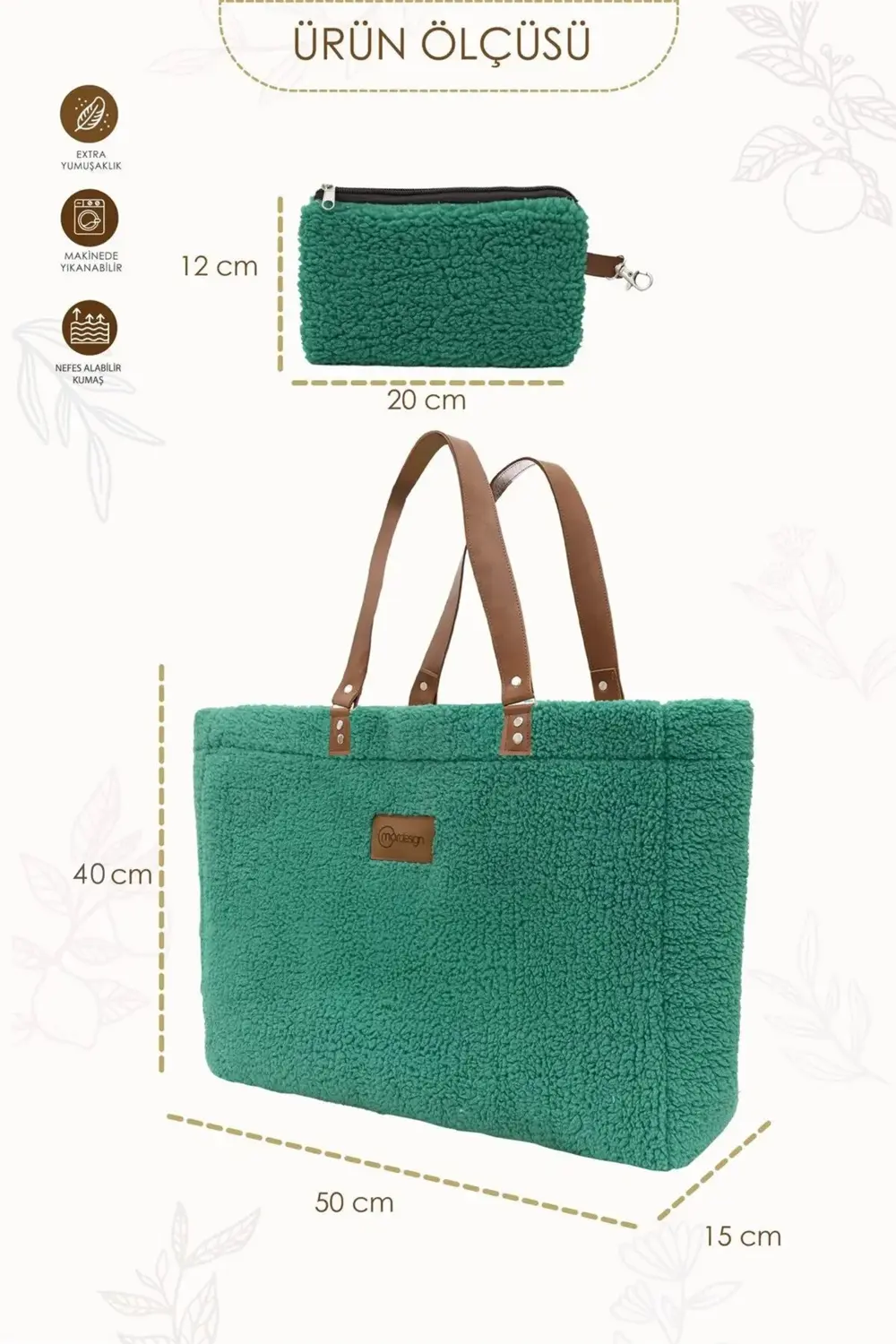 Mommy Bag,Anne Bebek Bakım Çantası,Cüzdan Hediyeli, XL Büyük Boy,