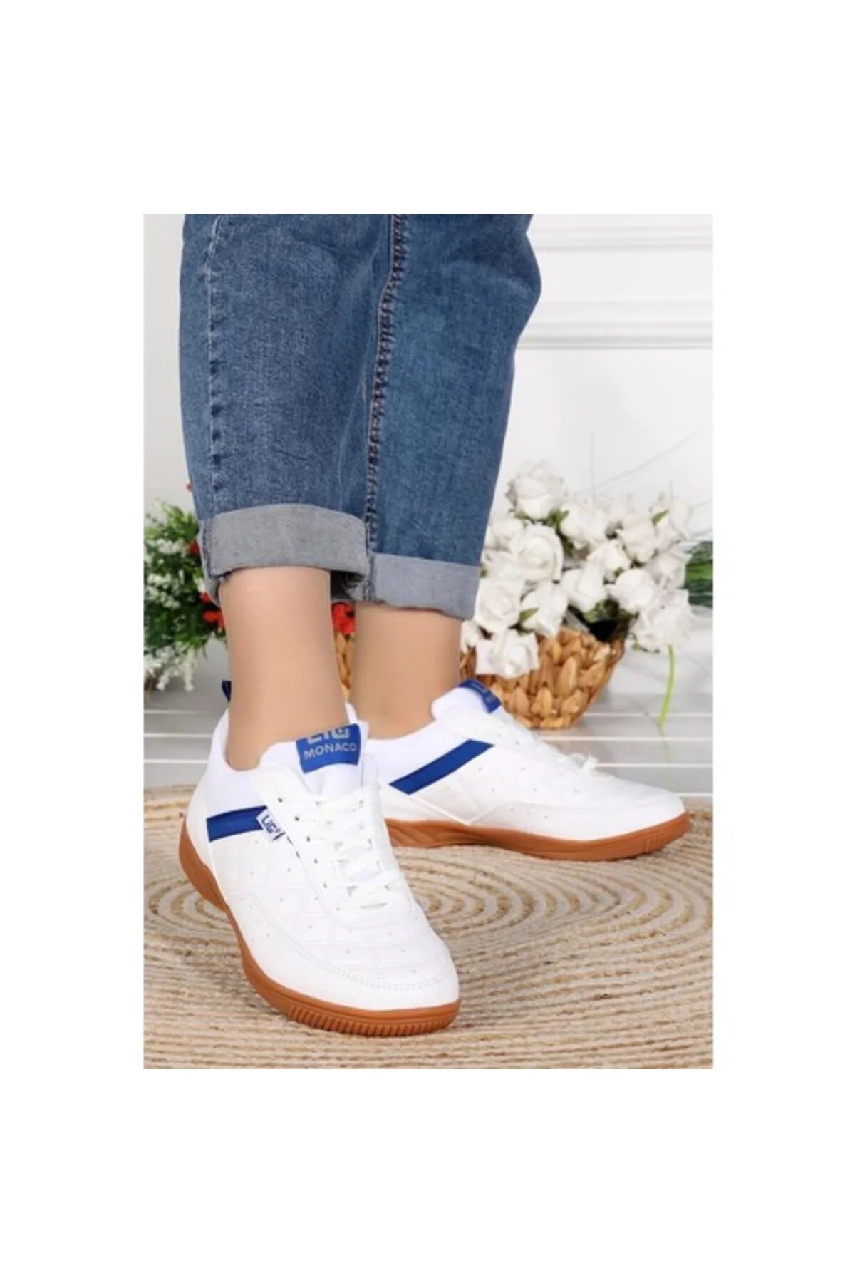 monaco Kauçuk taban salon ayakkabısı Beyaz