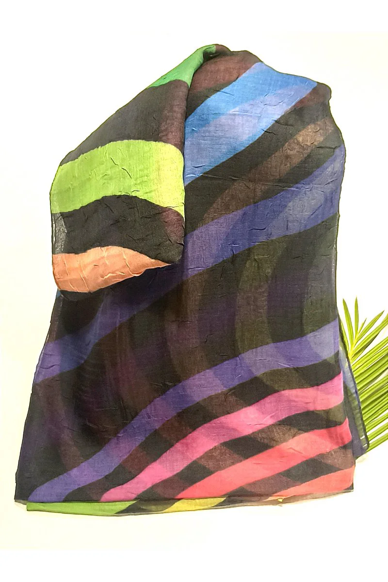 Monalisa Home 90x90 Lüks Figürlü Gösterişli Dökümlü Eşarp