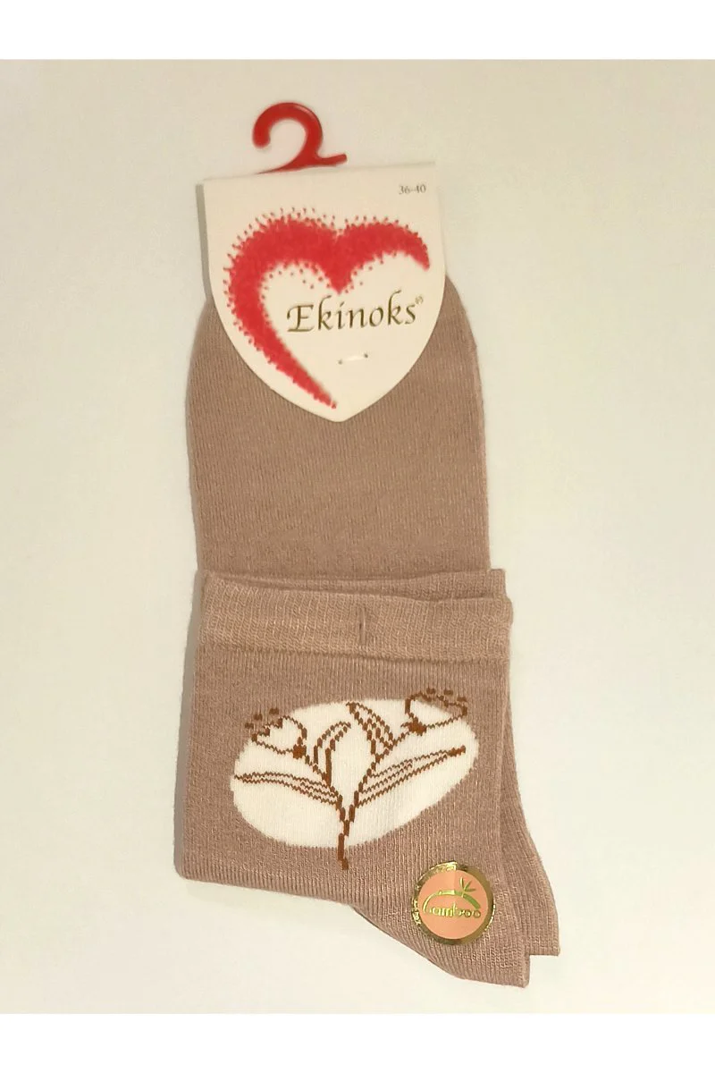 Monalisa Home Bambu Latte Renk 36-40 Soket Kadın Çorap