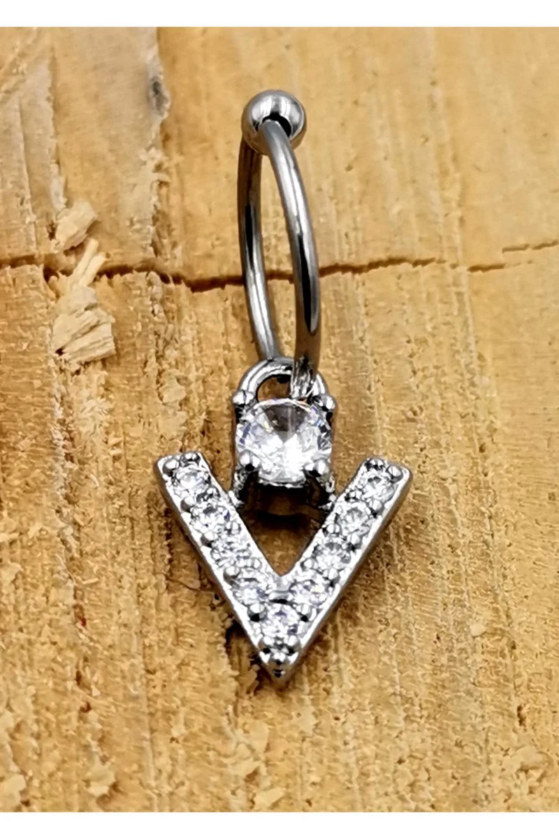 Monalisa Home Çelik Zirkon Taşlı Piercing