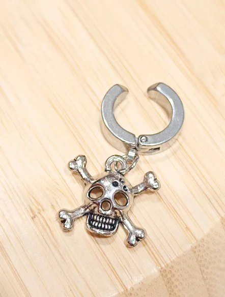 Monalisa Home Çelik Gümüş Renk Figürlü Unisex Küpe