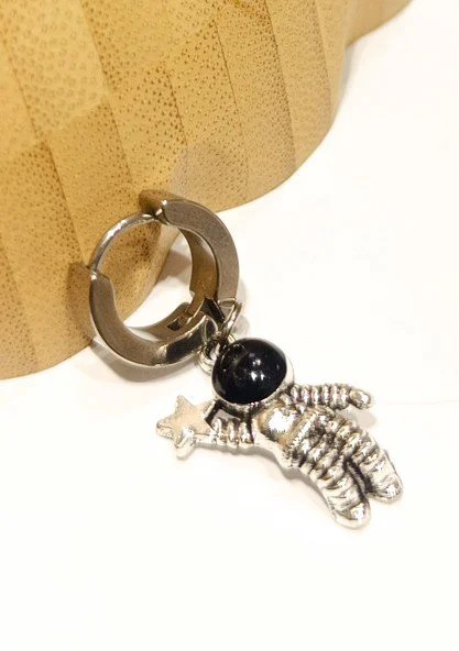 Monalisa Home Çelik Gümüş Renk Figürlü Unisex Küpe