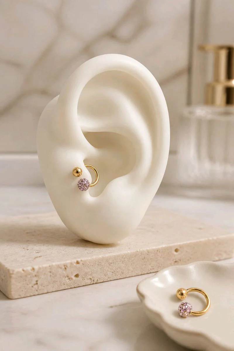 Monalisa Home Çelik Figürlü Unisex Tragus Pırsıng