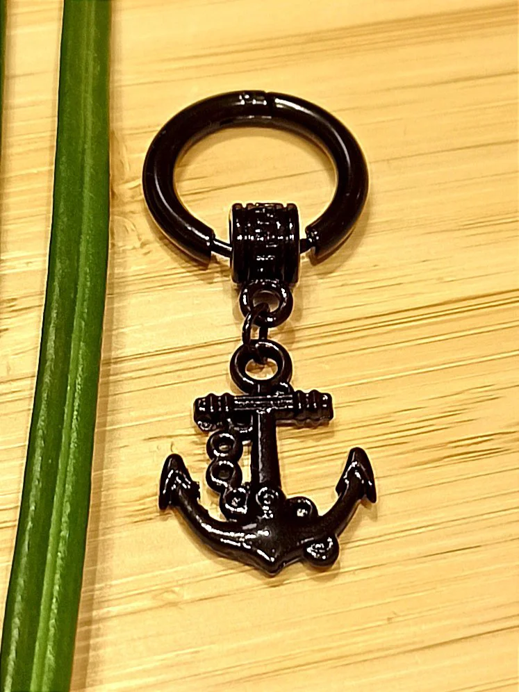 Monalisa Home Çelik Siyah Figürlü Unisex Küpe