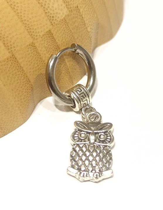 Monalisa Home Çelik Gümüş Renk Figürlü Unisex Küpe