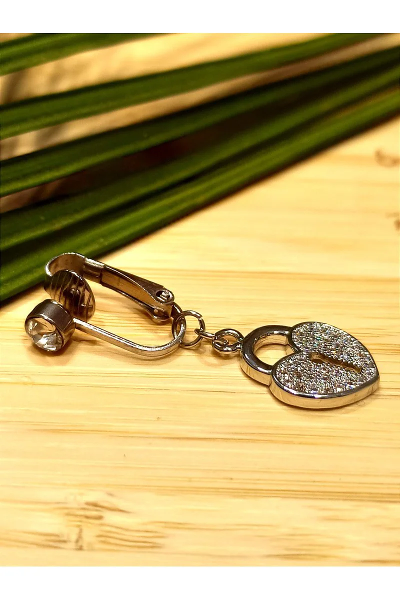 Monalisa Home Gümüş Renk Taşlı (Delik olmayan Göbek İçin) Göbek P