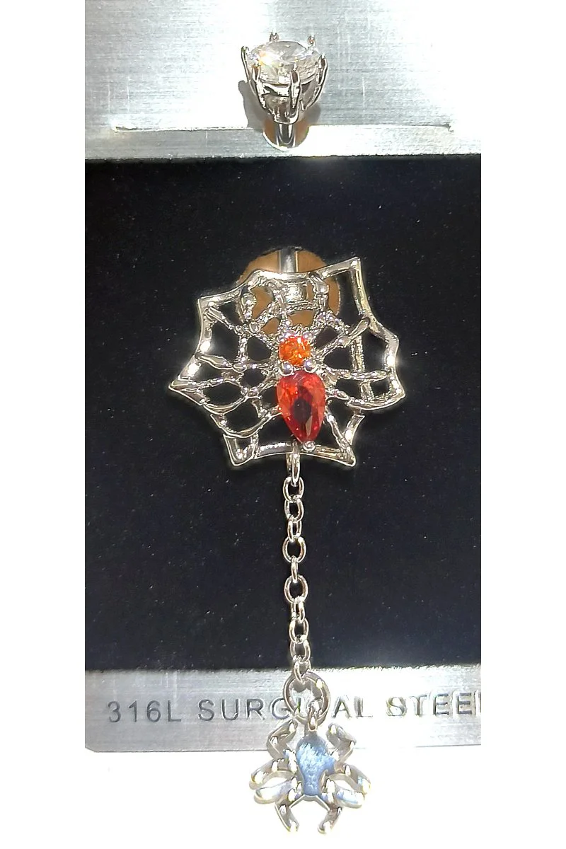 Monalisa Home Gümüş Renk Lüks Figürlü Gösterişli Göbek Pirsing