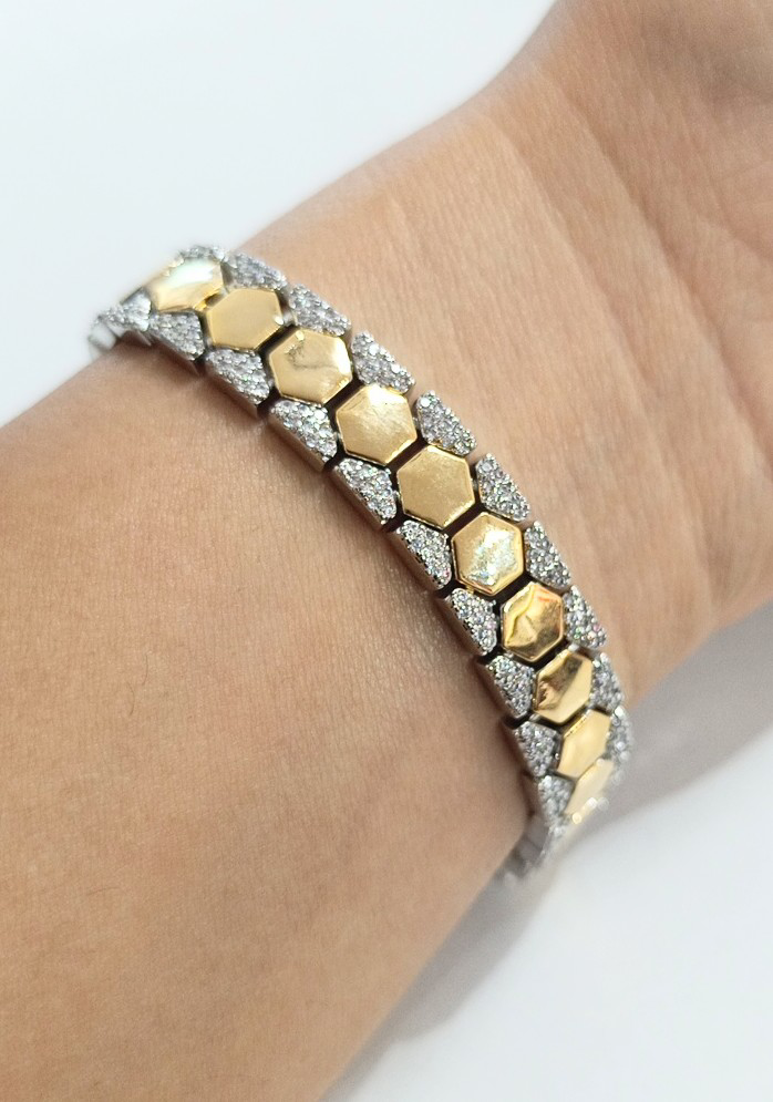 Monalisa Home  Lüks Parıltılı Gösterişli Figürlü Bileklik