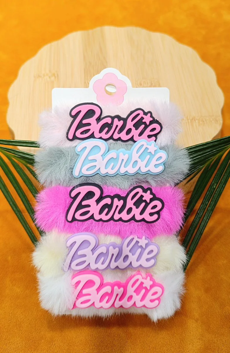 Monalisa Home Lüks Barbie Figürlü Renkli Lastik Toka