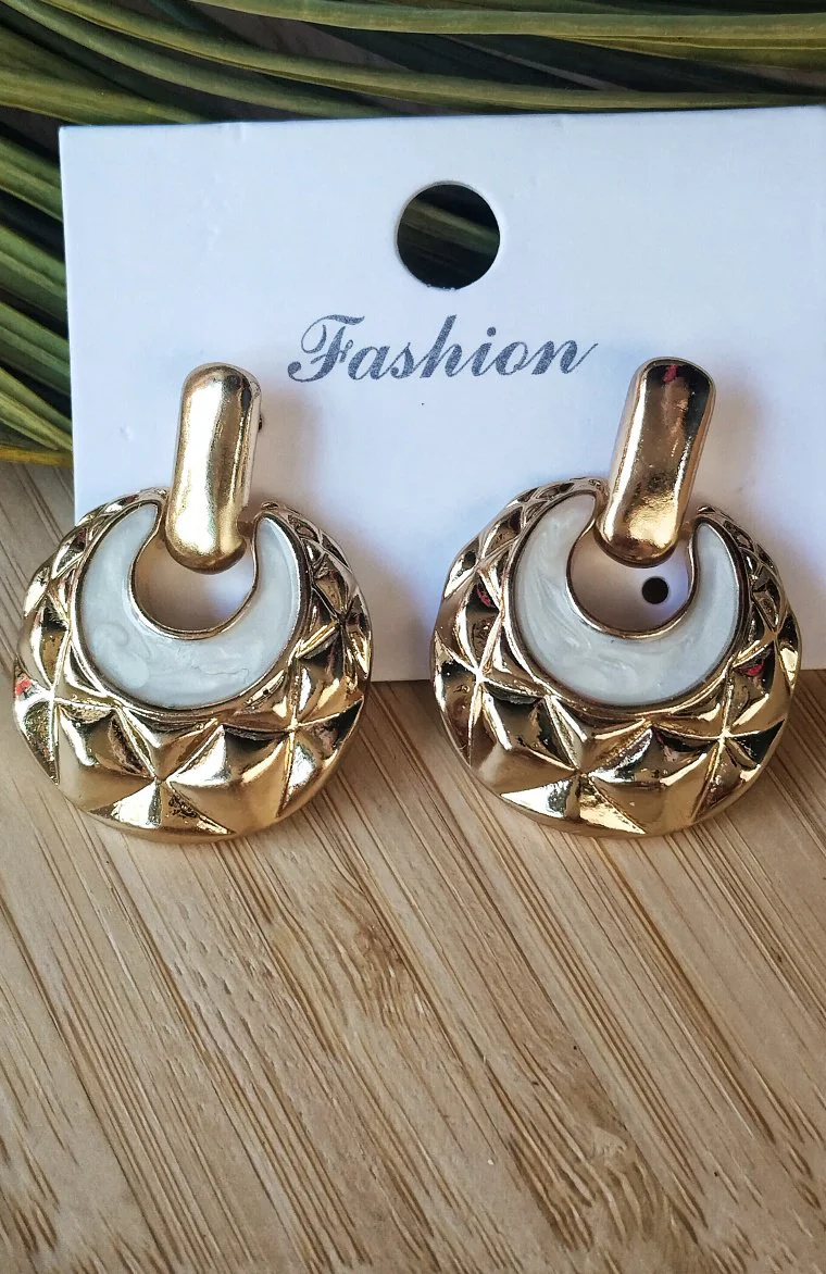 Monalisa Home Lüks  Figürlü Gösterişli Gold  Küpe
