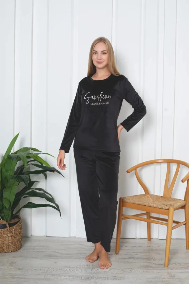 Monalisa Home Lüks Gösterişli Kahverengi L Beden Pijama Takımı