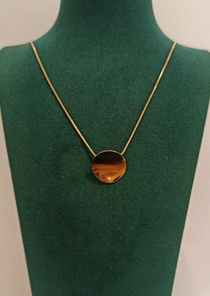 Monalisa Home Lüks Gold Renk  Figürlü Gösterişli  Kolye