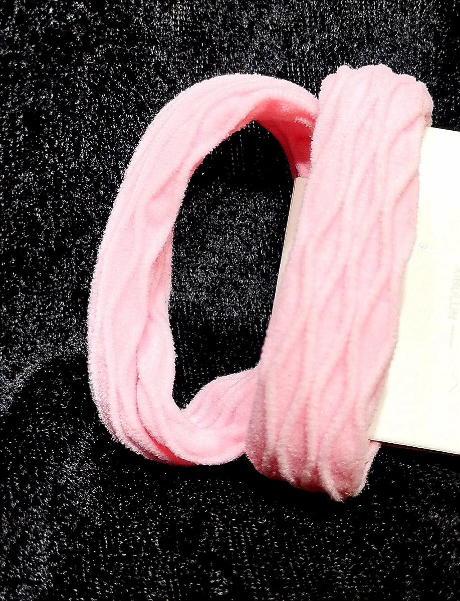Monalisa Home Pembe Lüks Figürlü Renkli Lastik Toka