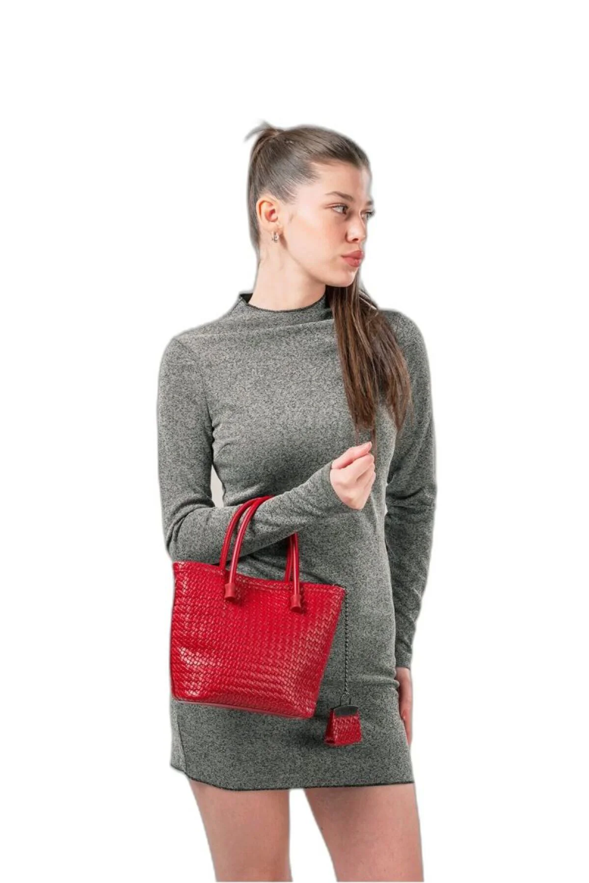 Monallsa Home ÇÇS Kadın Red 18038 Omuz Askılı Çanta