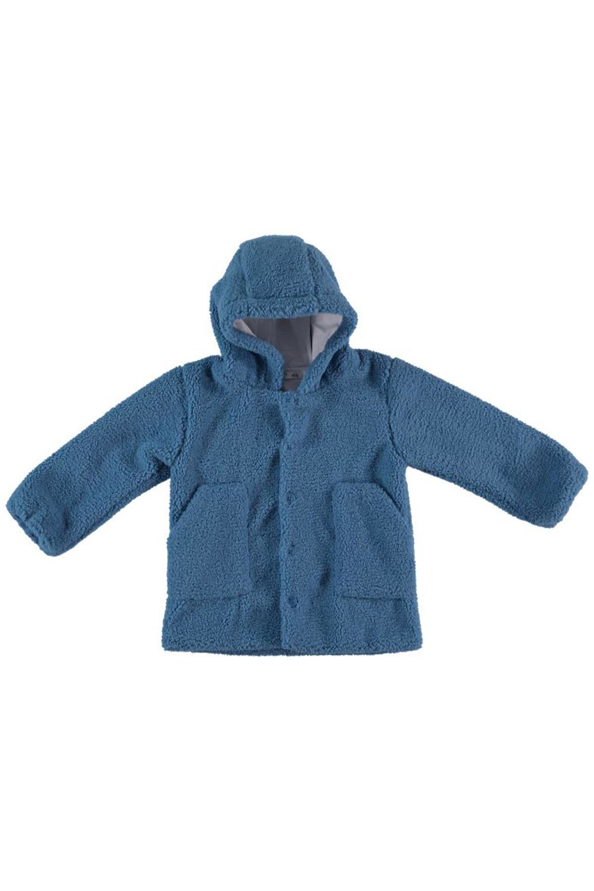 Dear Enika Monaroza Erkek Çocuk Peluş Mavi Çocuk Mont  22-646