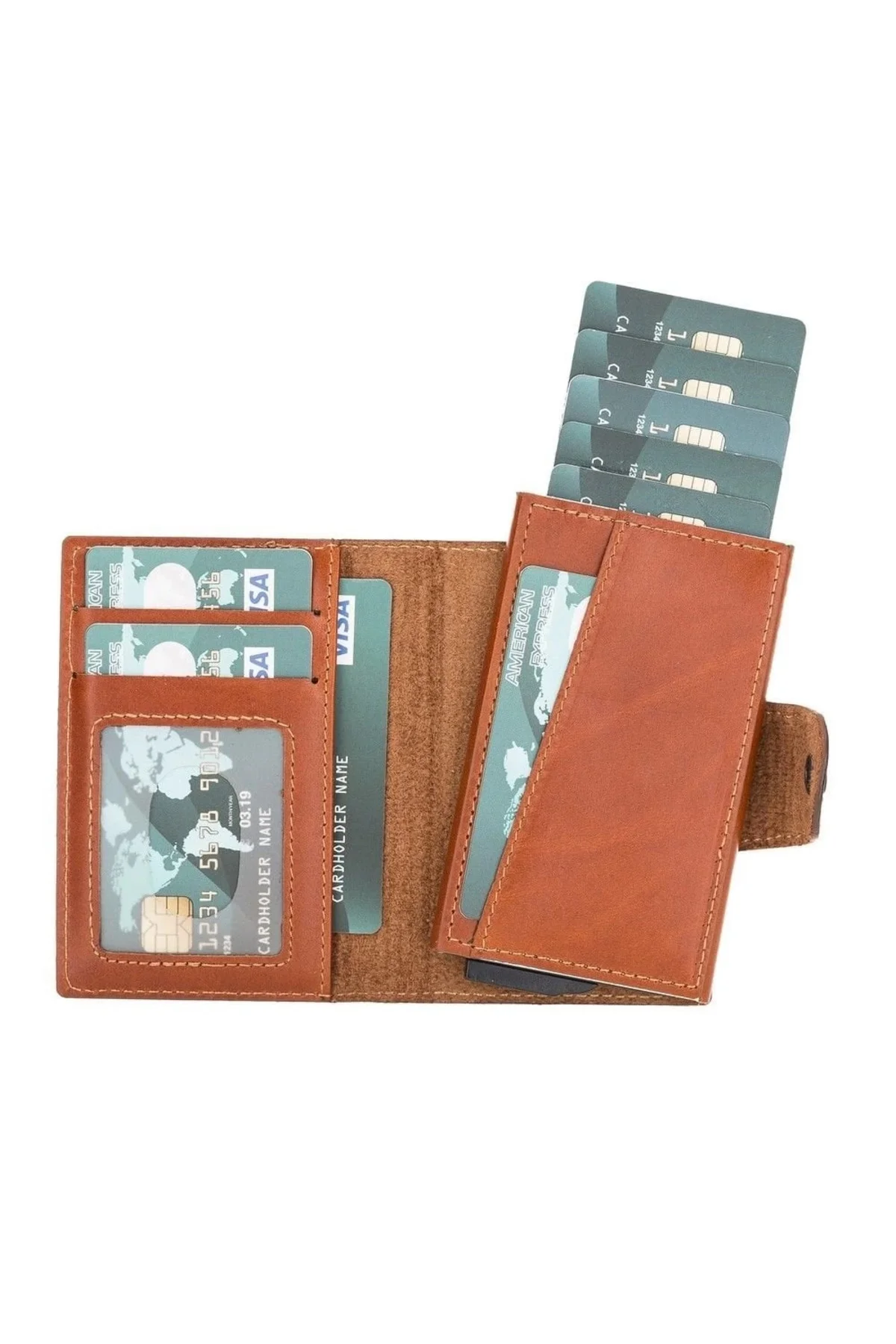 Mondello Magic Deri Kartlık RST2EF Taba