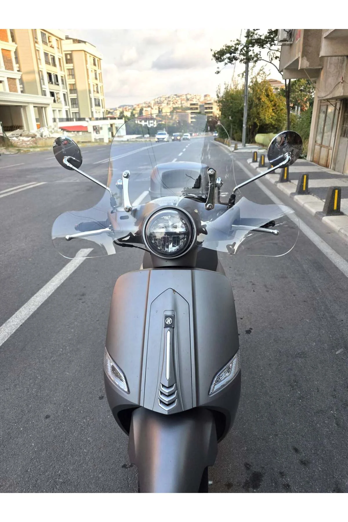 Mondial Exon 125 Ön Cam 2023-2026 Model 39cm Şeffaf Renkli 4mm El