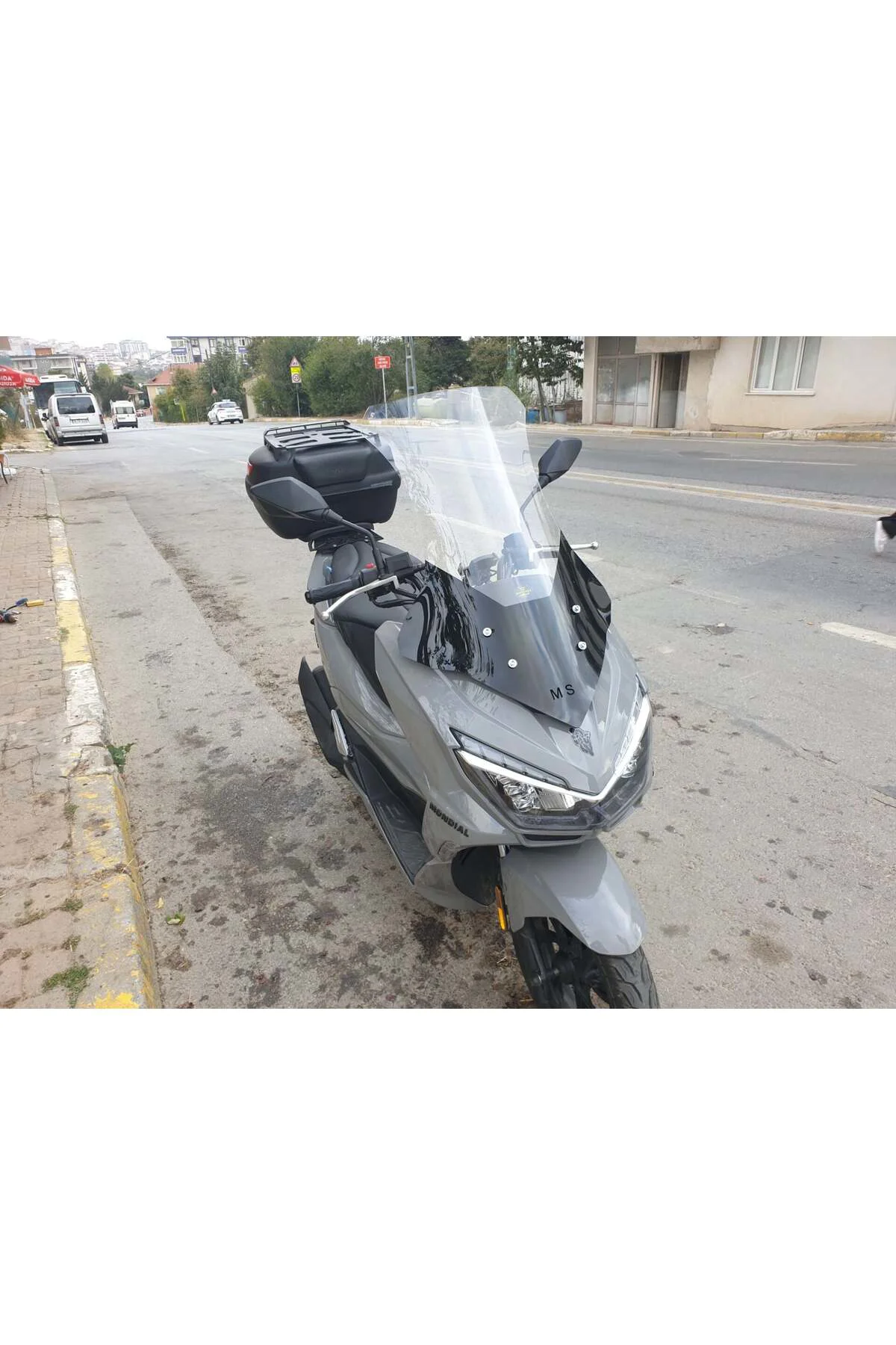 Mondial Strada 125 Ön Cam 2023-2026 Model 75cm Şeffaf Renkli 4mm 