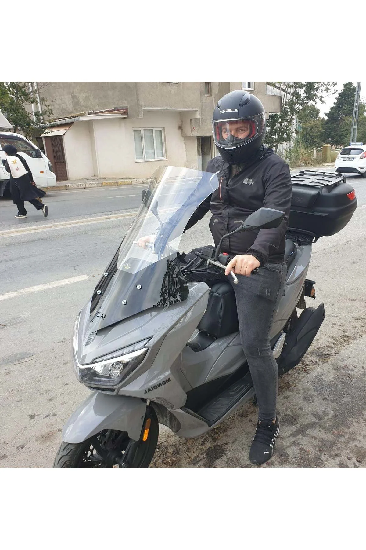 Mondial Strada 125 Ön Cam 2023-2026 Model 75cm Şeffaf Renkli 4mm 