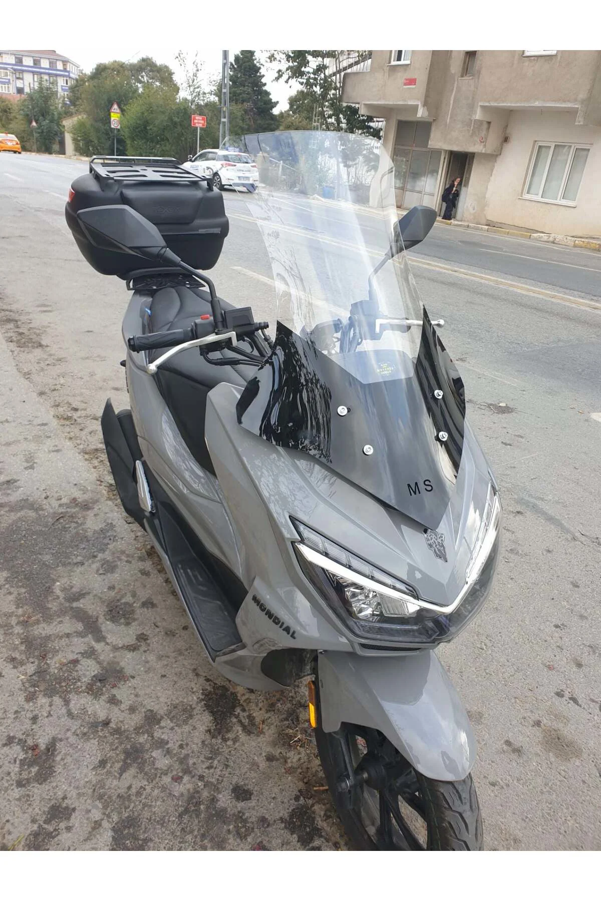 Mondial Strada 125 Ön Cam 2023-2026 Model 75cm Şeffaf Renkli 4mm 