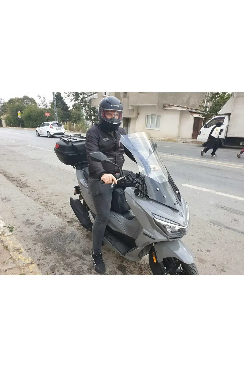 Mondial Strada 125 Ön Cam 2023-2025 Model 75cm Şeffaf Renkli 4mm