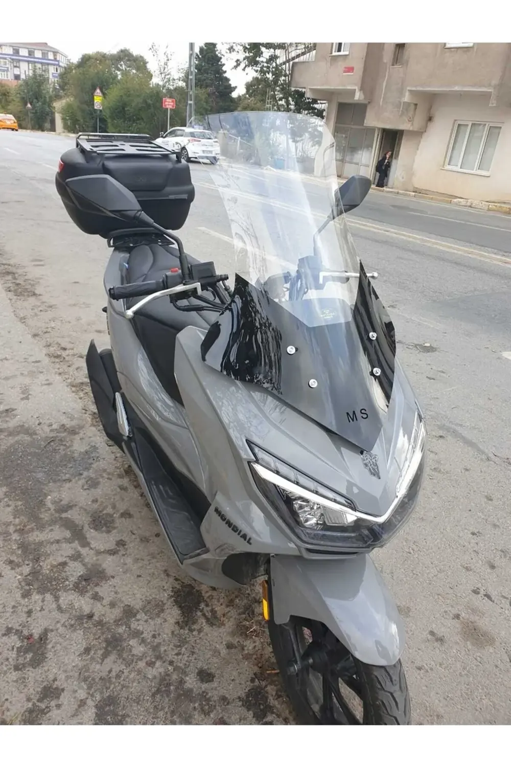 Mondial Strada 125 Ön Cam 2023-2025 Model 75cm Şeffaf Renkli 4mm