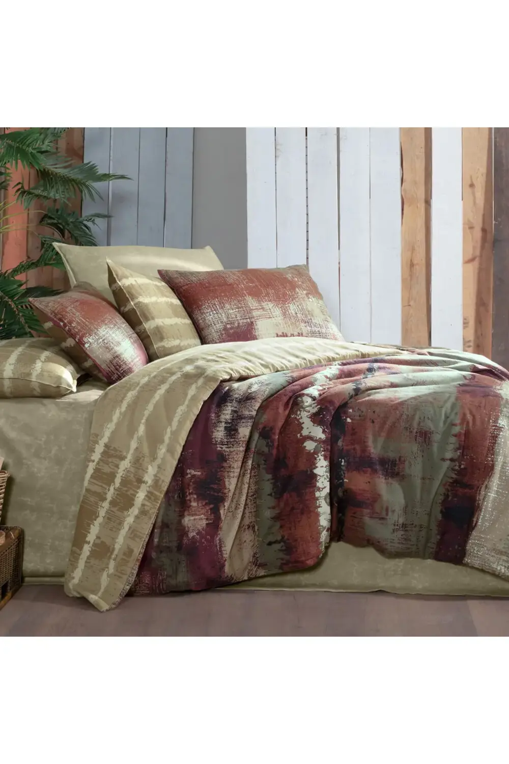 Mondrian Tek Kişilik %100 Pamuk Flanel (PAZEN) Nevresim Takımı