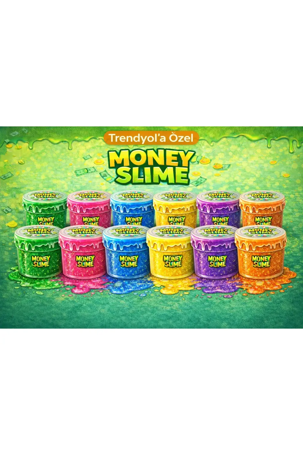 MONEY SLİME 4 renk Hazır Slime - Hazır Slaym - 4x80 gr