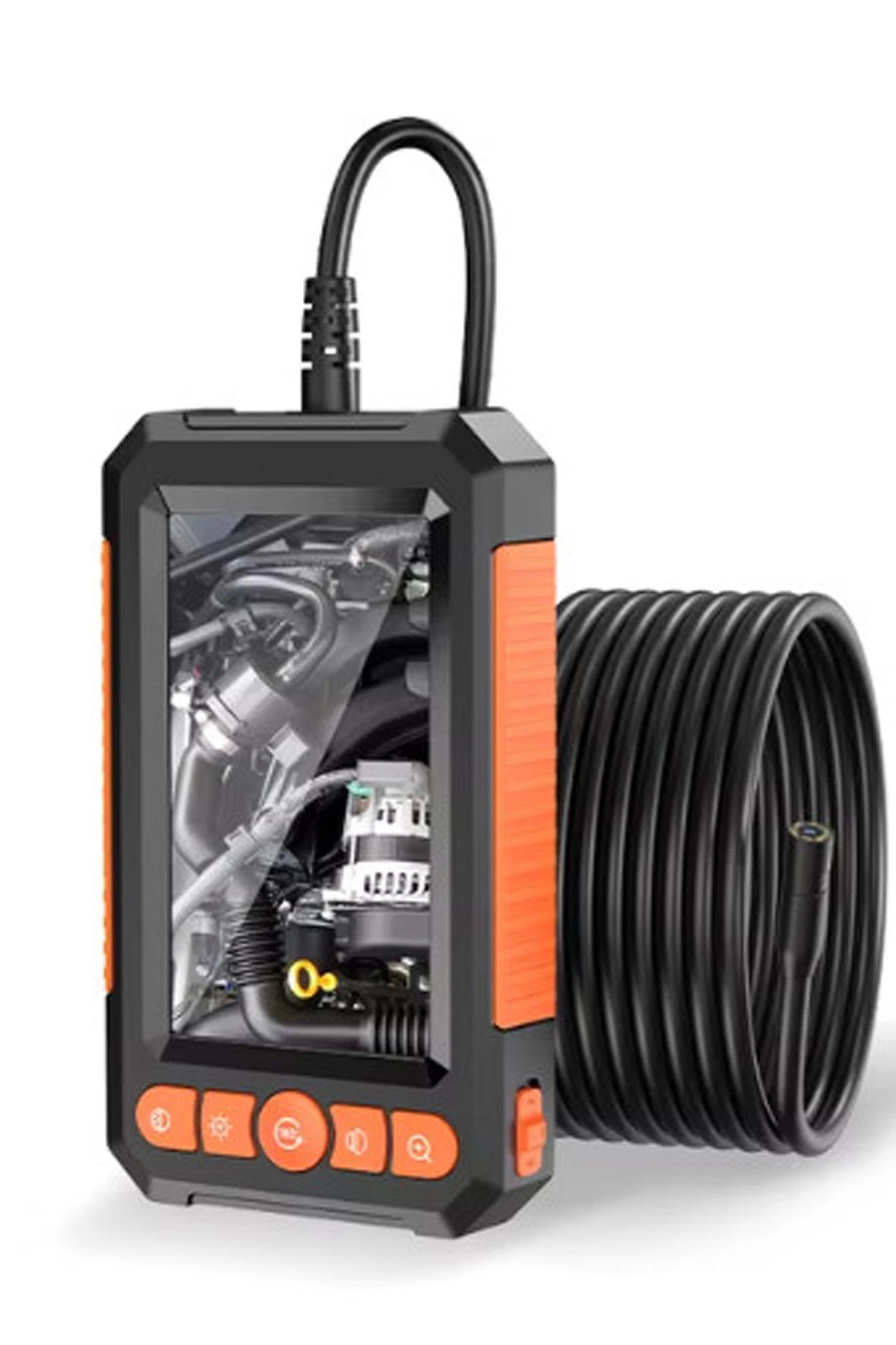 Monitörlü Çift Kameralı 10 Mt Sert Kablo Yılan Endoskop Kamera 8