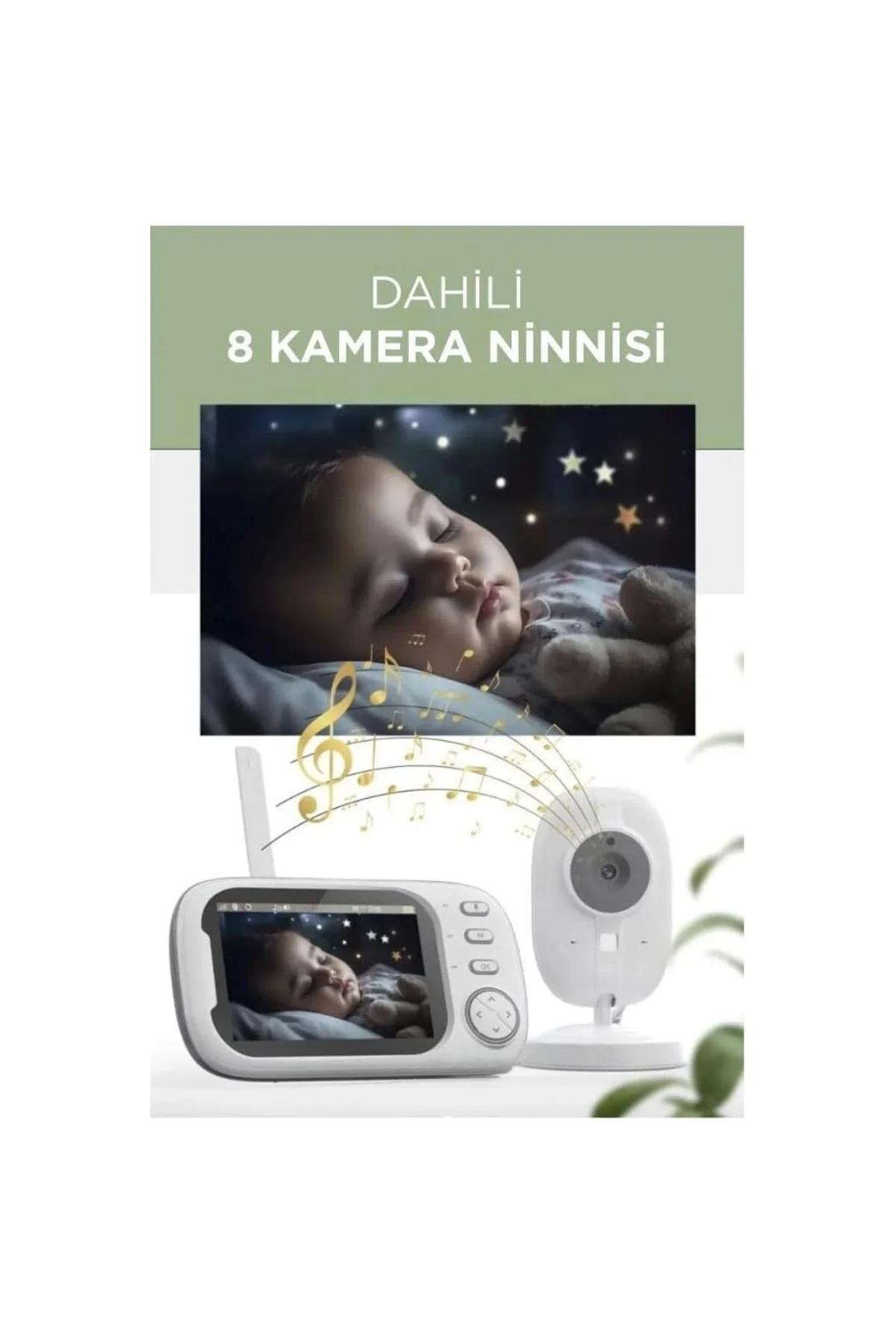 Monitörlü Smart Ip Full Hd Akıllı Bebek Kamerası Monitörü Telsiz Güvenlik Kamerası