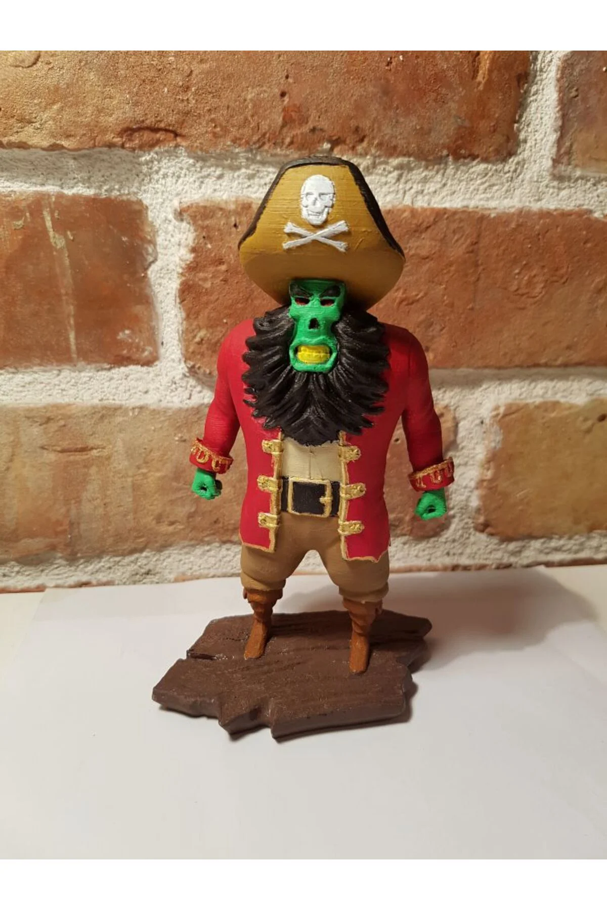 Monkey Island LeChuck Boyalı Figür Maymun Adası Lechuck Figür Büyük Boy 25CM