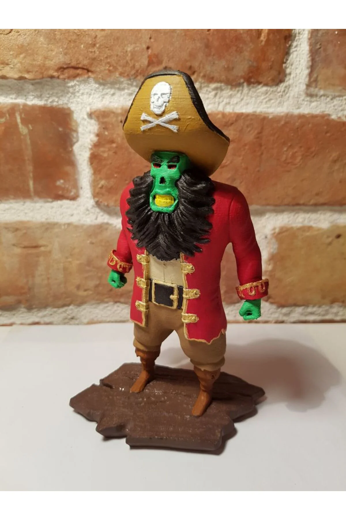 Monkey Island LeChuck Boyalı Figür Maymun Adası Lechuck Figür Büyük Boy 25CM