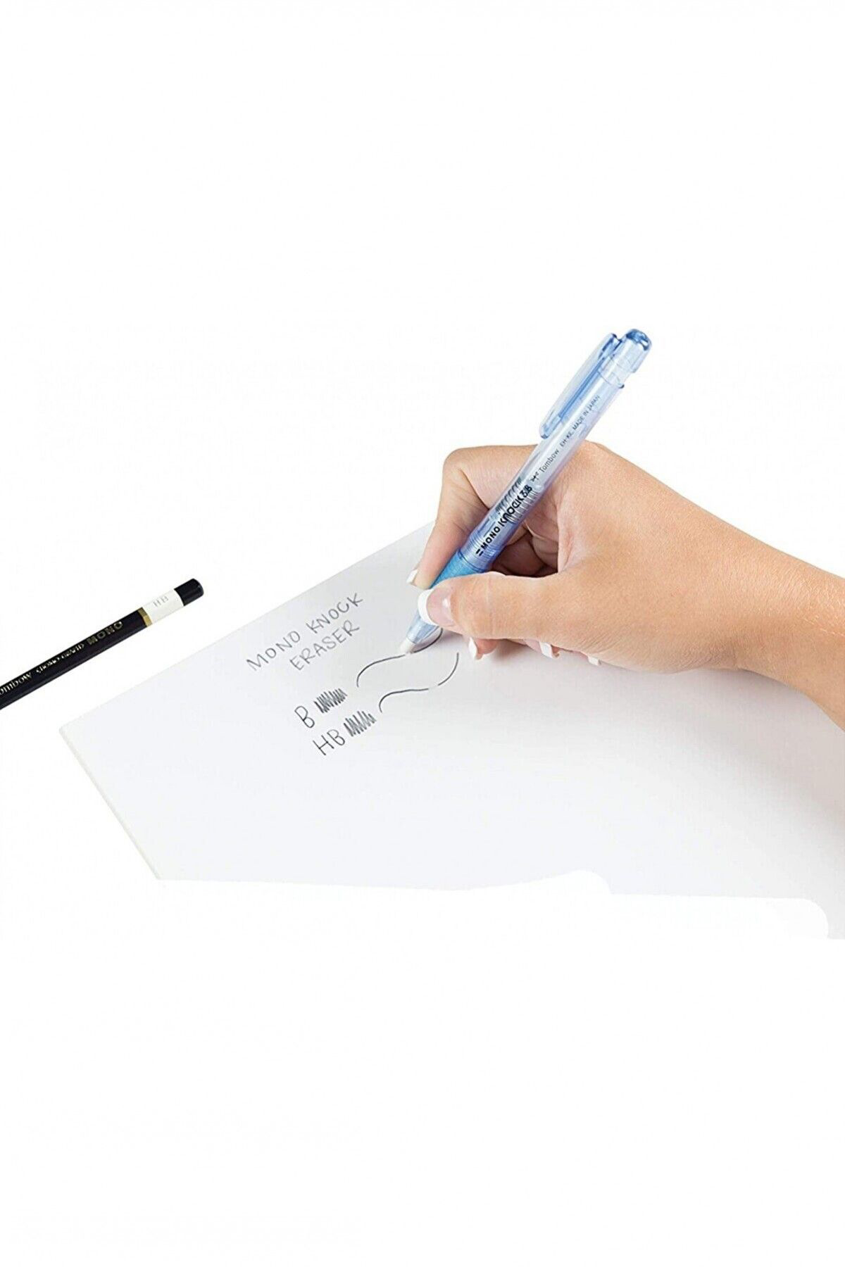 Tombow Mono Knock 3.8Mm Kalem Silgi Şeffaf Mavi
