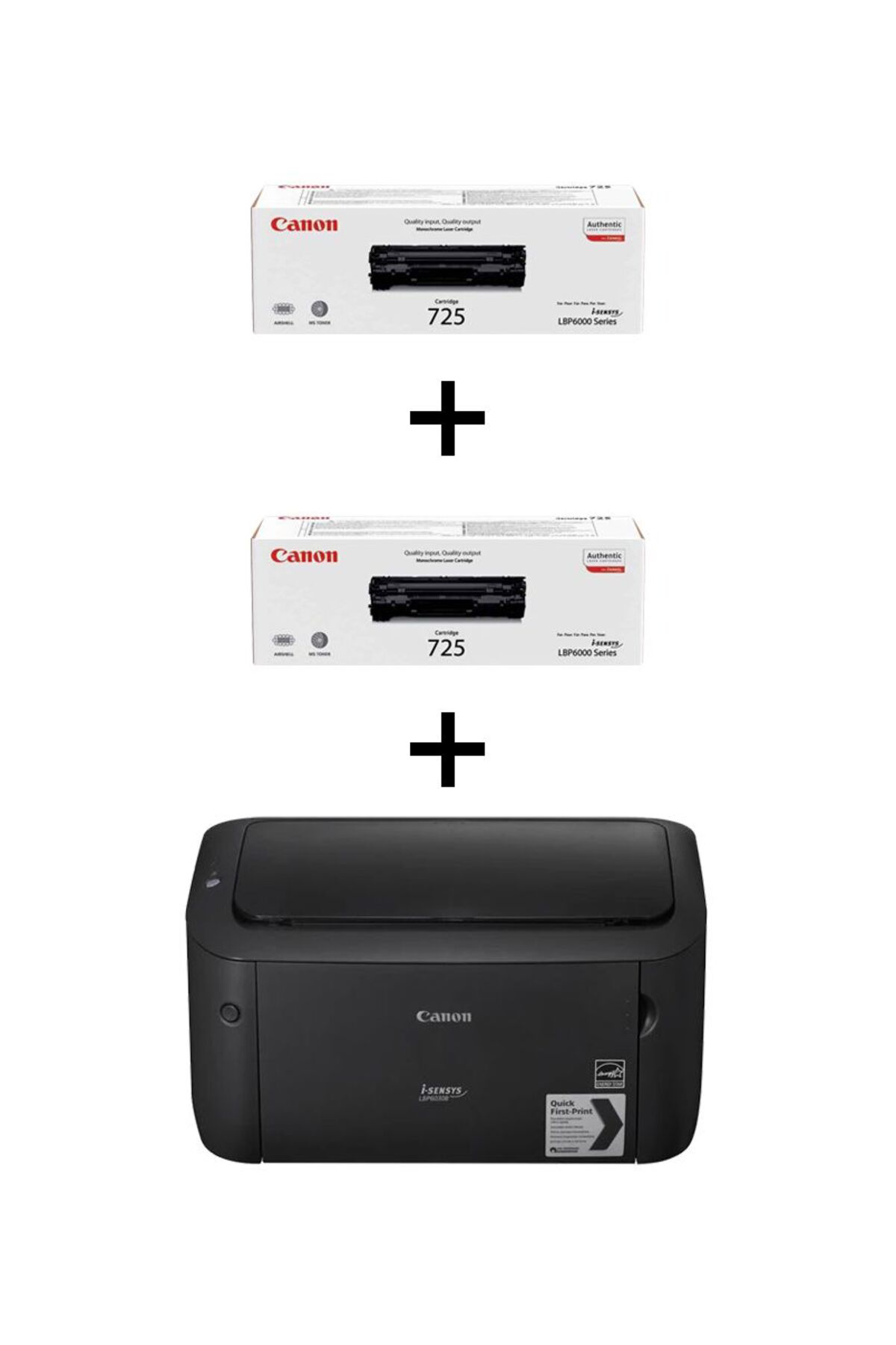 Mono Laser Yazıcı LBP6030B+2Toner Siyah 1Adet Demo Toner+2Adet Or