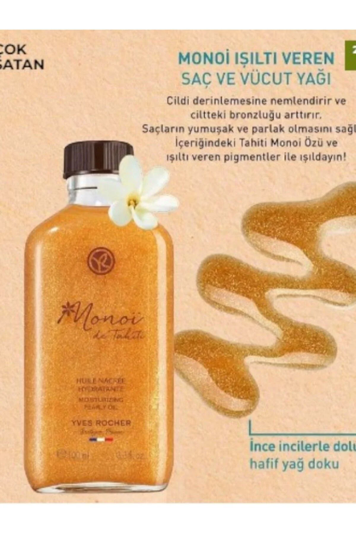 Monoi Işıltı Veren Saç ve Vücut Yağı