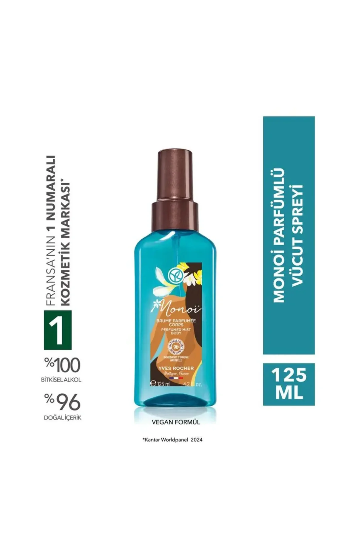 Monoi Özü İle Zenginleştirilmiş Formülü,Uzun Süreli Ferahlık ve T