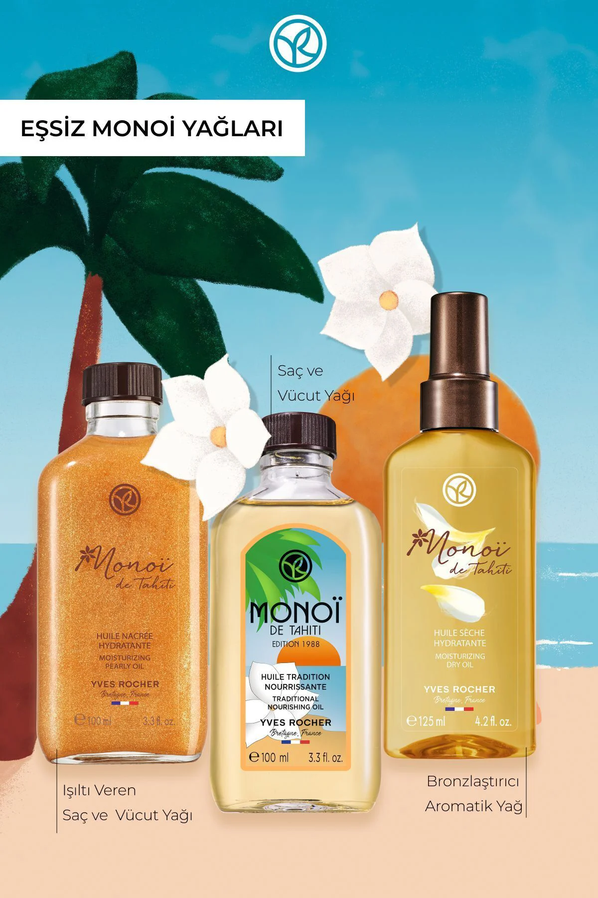 Monoi Saç ve Vücut Yağı-100 ml- 81225