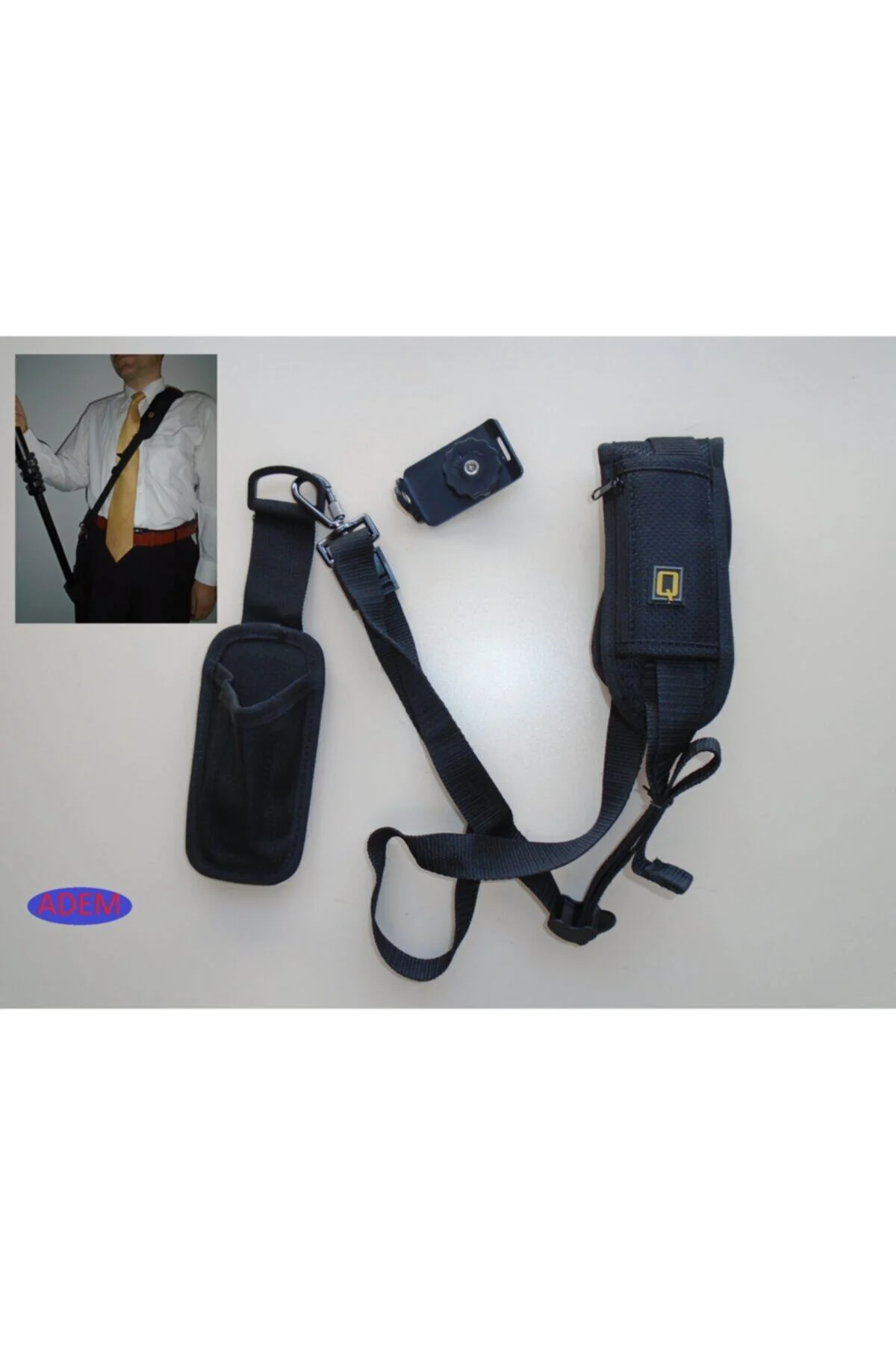 Monopod Ve Fotoğraf Makinesi Için Çapraz Taşıma Askıları