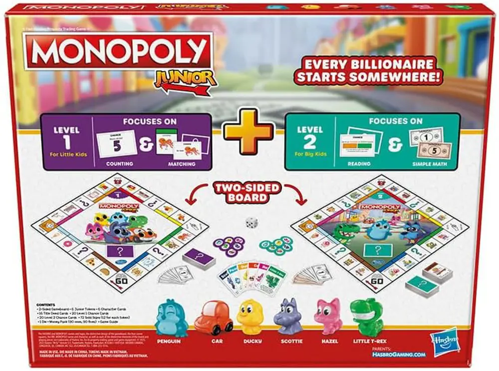 Monopoly Junior 2'si 1 Arada F8562