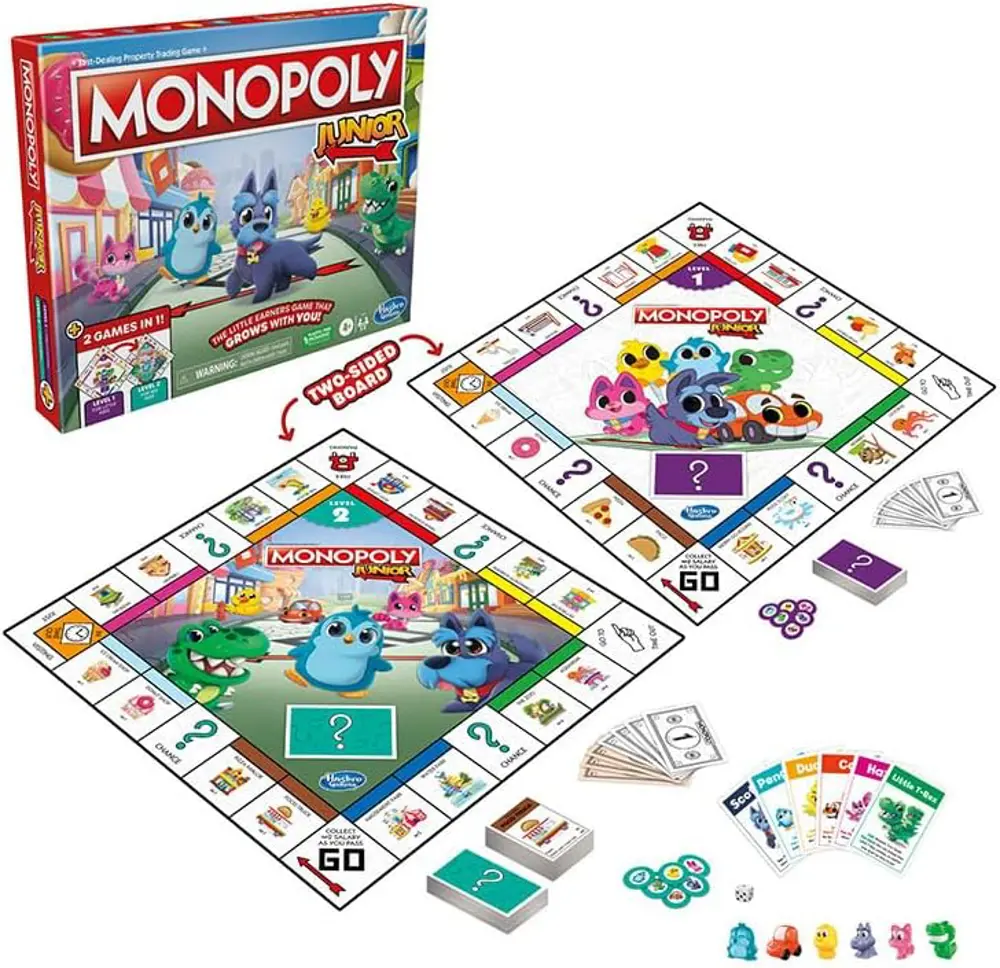 Monopoly Junior 2'si 1 Arada F8562