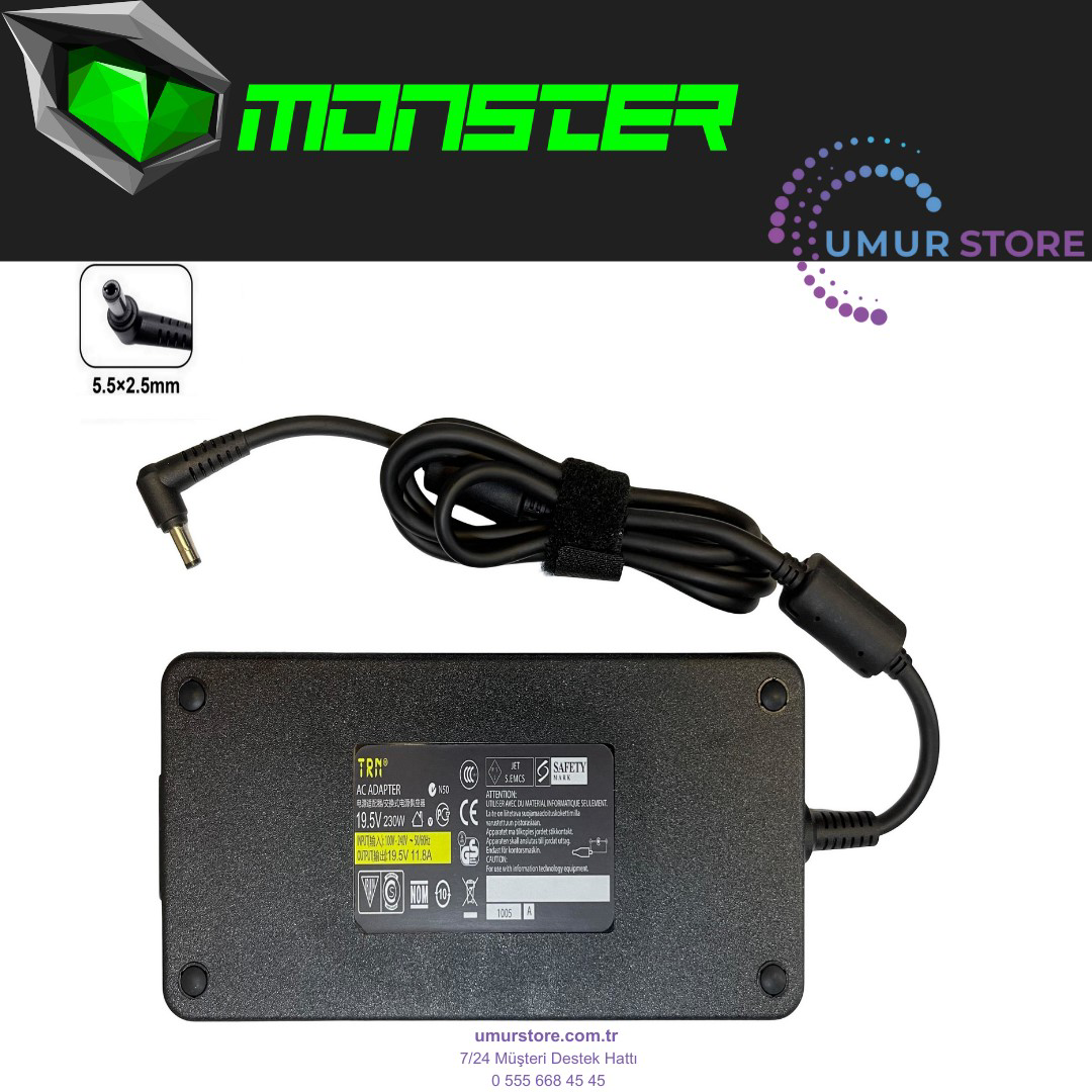 Monster Tulpar T7 V5.4.2 Notebook Adaptör Laptop Şarj Monster Tulpar T7 V5.4.2 Notebook Adaptör Laptop Şarj