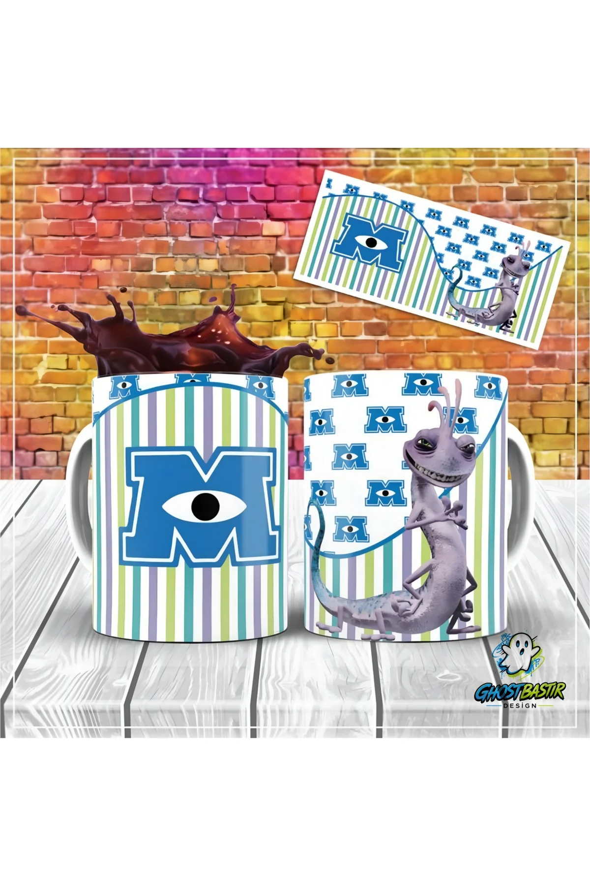 Monsters Kupa Bardak | Tek Adet K0327